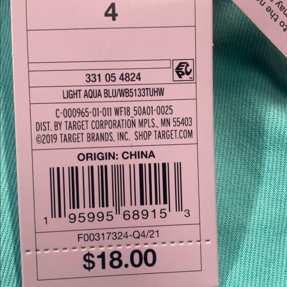 Wild Fable Mini Skirt Aqua Blue Bodycon Size 4 | NWT - Picture 7 of 7